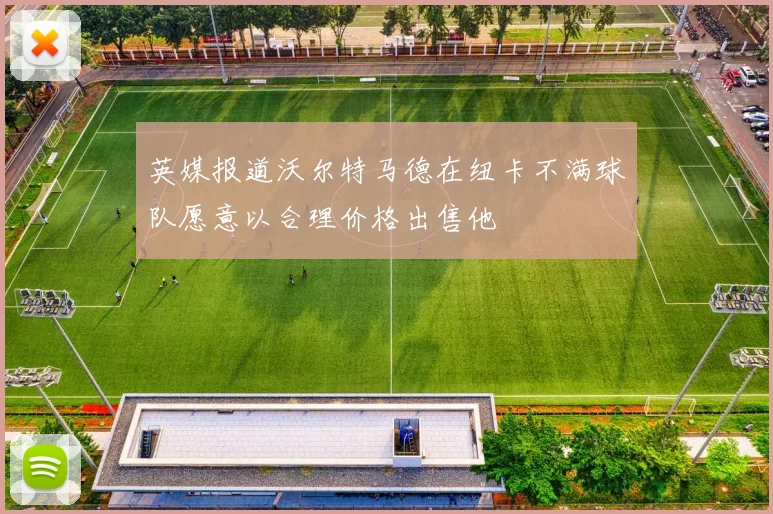 英媒报道沃尔特马德在纽卡不满球队愿意以合理价格出售他